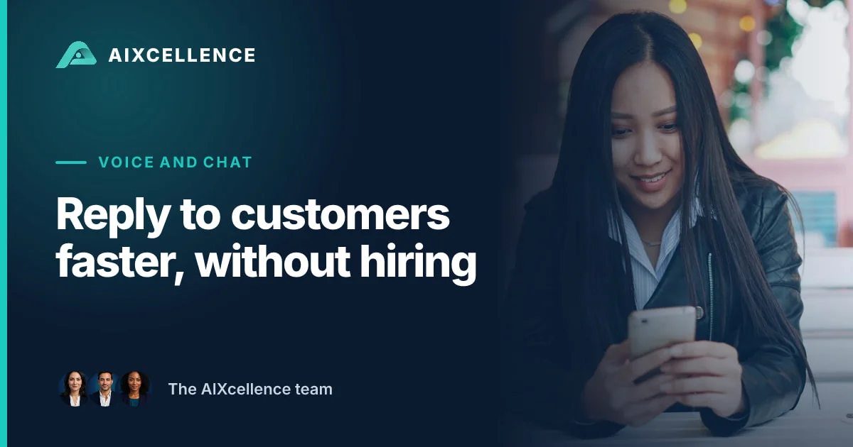 AIXcellence card: Reply to customers faster, without hiring