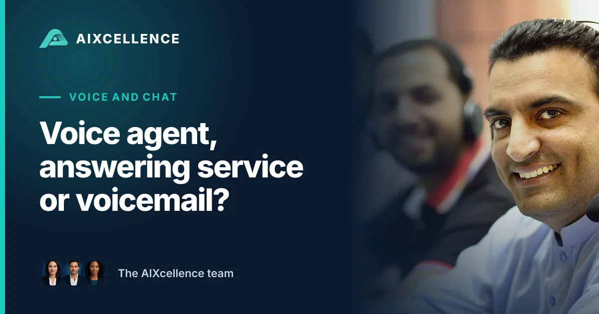 AIXcellence card: Voice agent, answering service or voicemail?