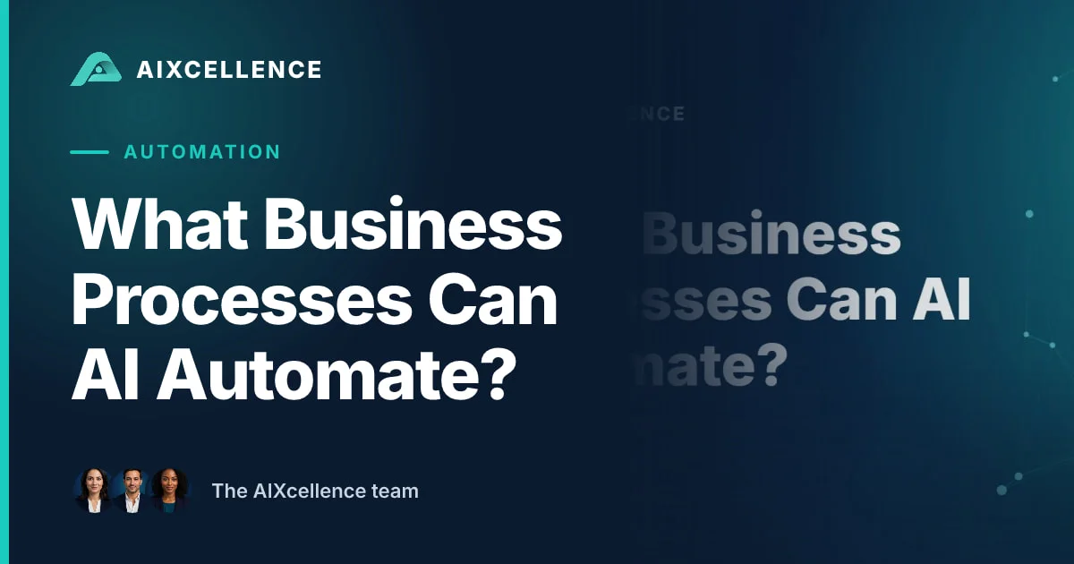 AIXcellence card: What Business Processes Can AI Automate?