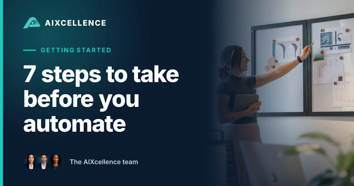 AIXcellence card: 7 steps to take before you automate