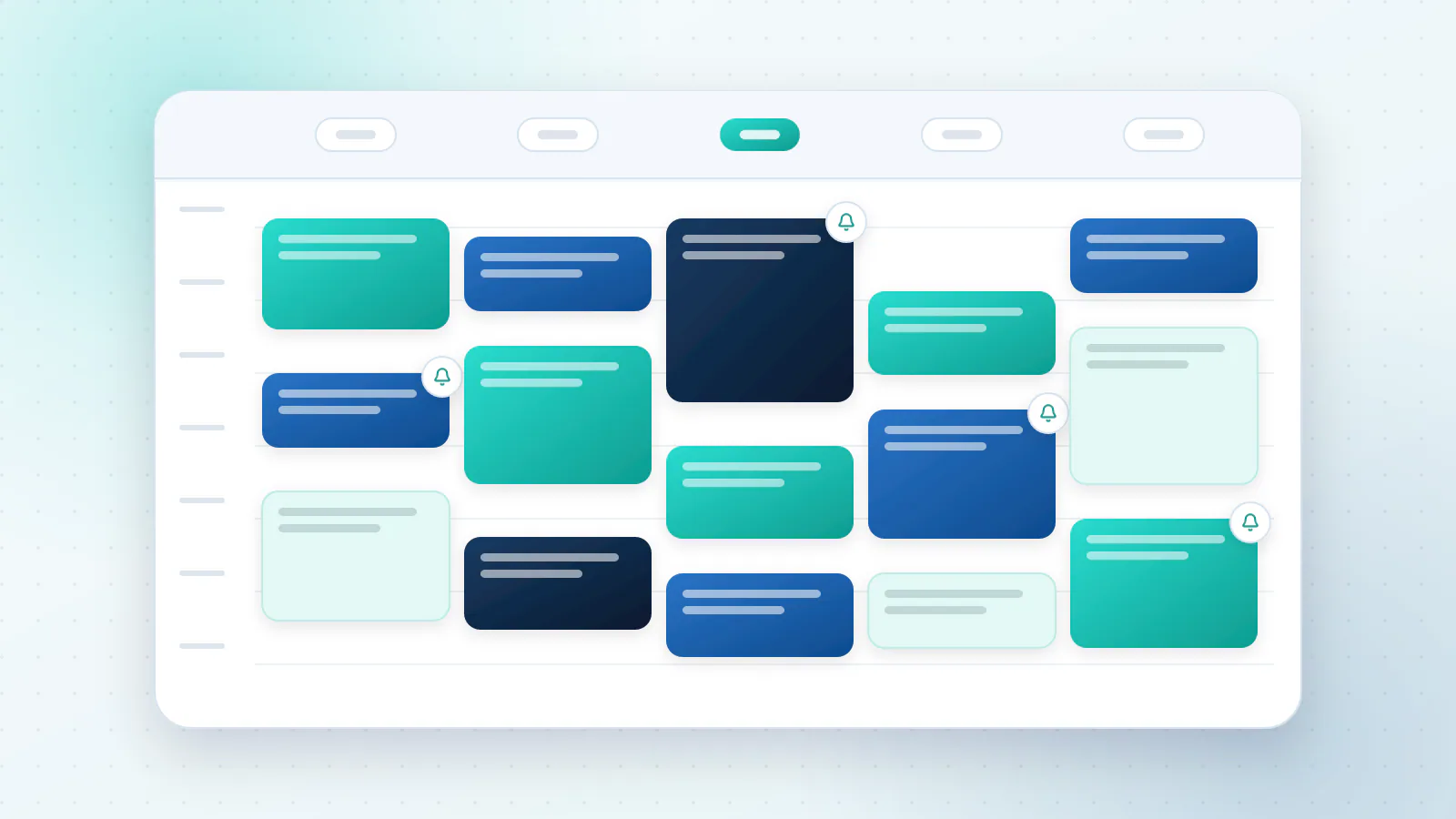 A tidy weekly calendar with appointments filled in and reminders going out