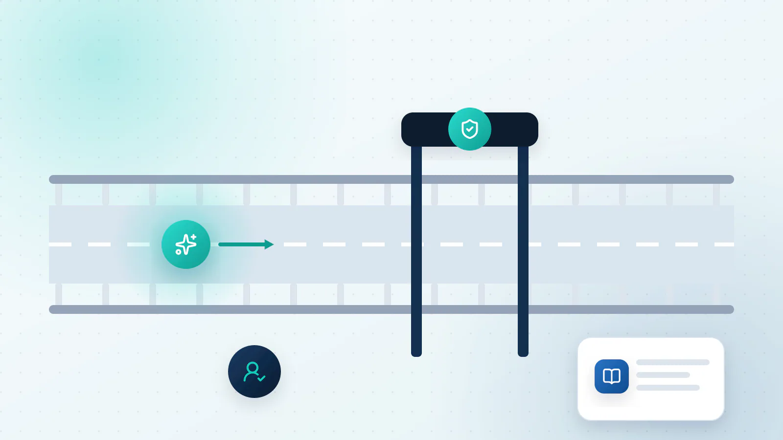 Guardrails around an AI agent: limits, review and a log
